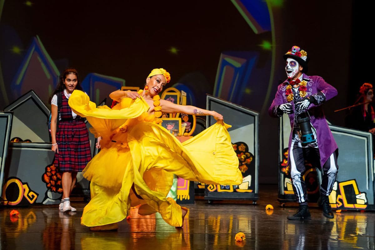 Dancers performing on stage